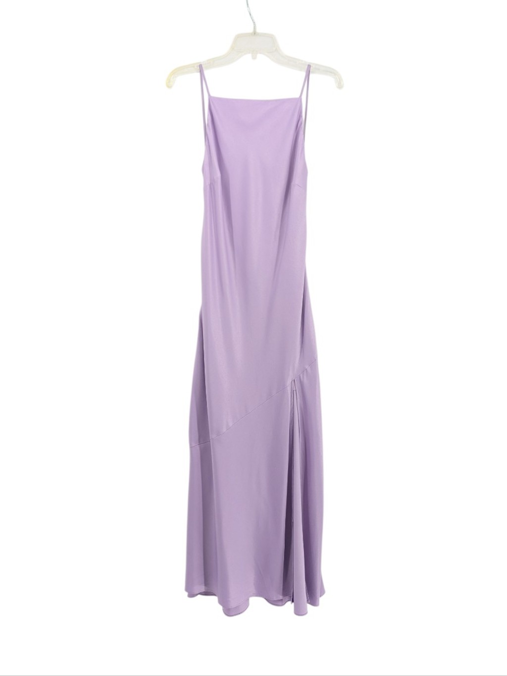 Abercrombie & Fitch Low Back High Slit Spaghetti Strap Maxi Dress Lilac Mp